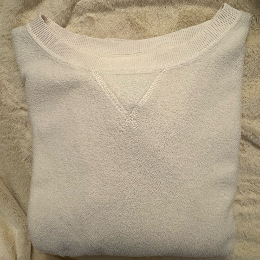 American Eagle Outfitters Oversized Big Hug Reverse Fleece Sweatshirt. Sz Small - Picture 14 of 14